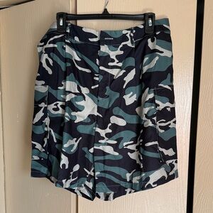 Camouflage Print Shorts